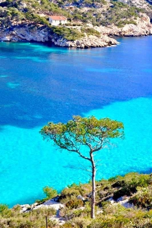 Mon Petit Paradis, Cassis Centre Apt 90 M2, 200 M Mer, Terr Plein Sud, Clim Park Prive Buitenkant foto