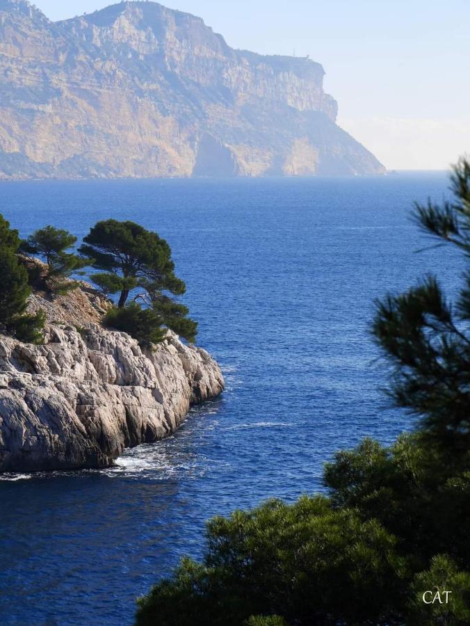 Mon Petit Paradis, Cassis Centre Apt 90 M2, 200 M Mer, Terr Plein Sud, Clim Park Prive Buitenkant foto