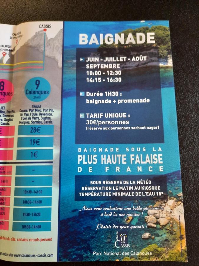 Mon Petit Paradis, Cassis Centre Apt 90 M2, 200 M Mer, Terr Plein Sud, Clim Park Prive Buitenkant foto